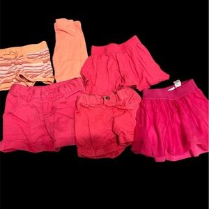 4T Kids Pink Shorts and Skirt bundle